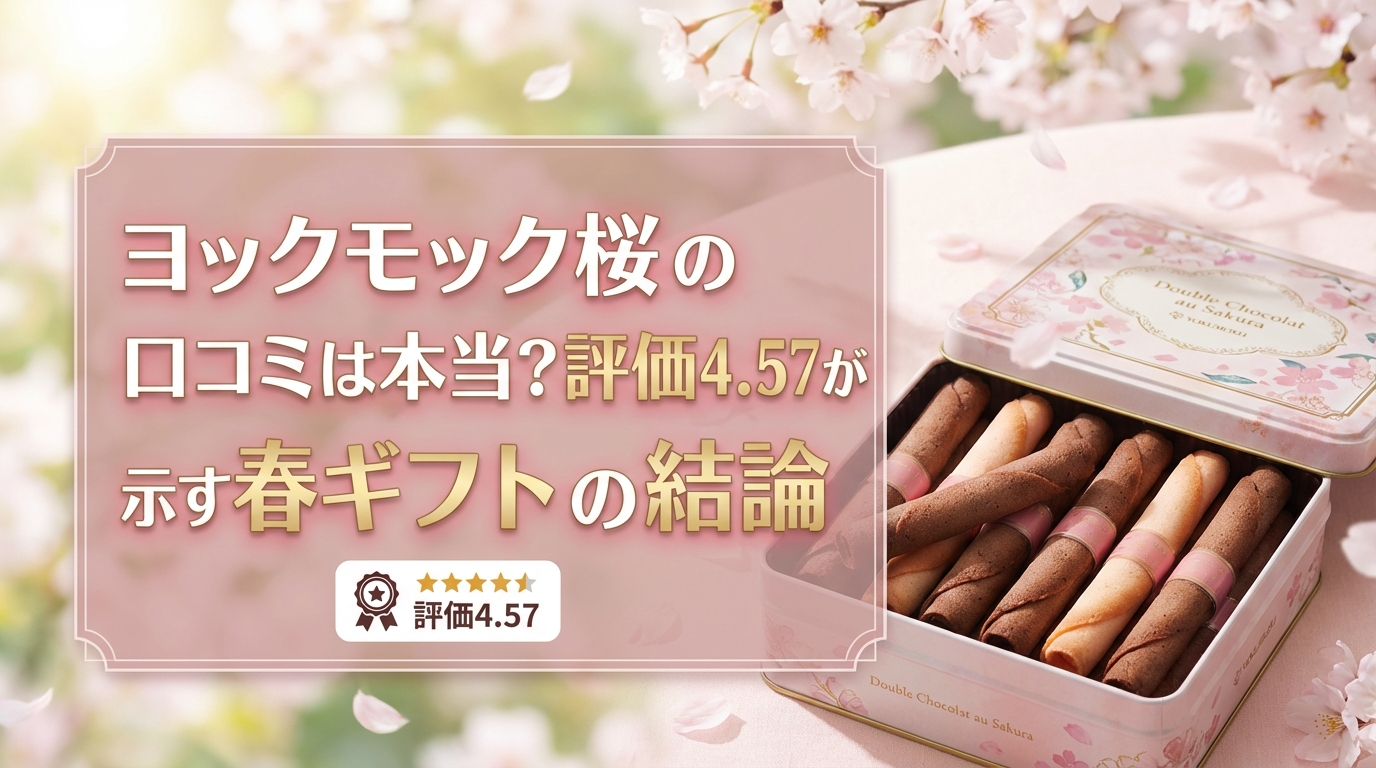 ヨックモック桜の口コミは本当?評価4.57が示す春ギフトの結論